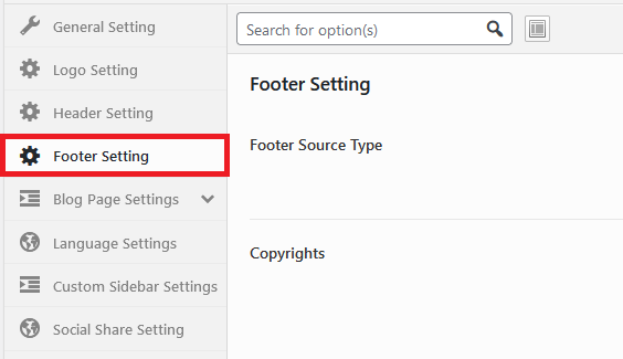 Footer Admin