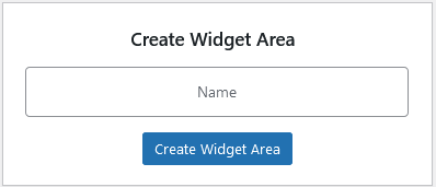 Widget Area