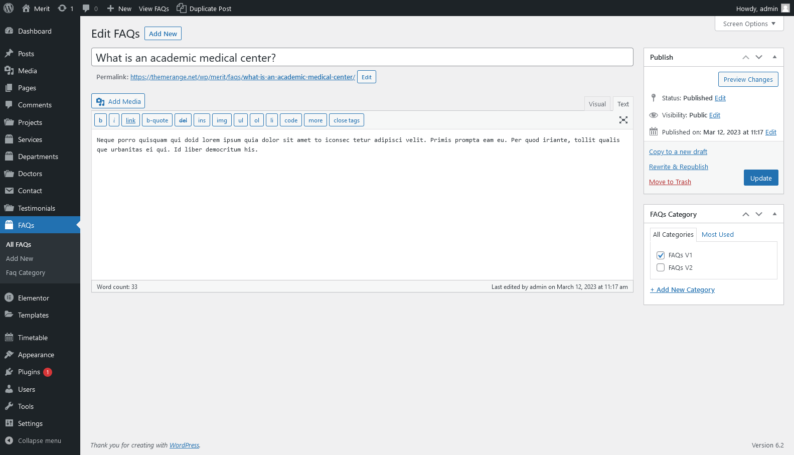 CPT - Elementor Active