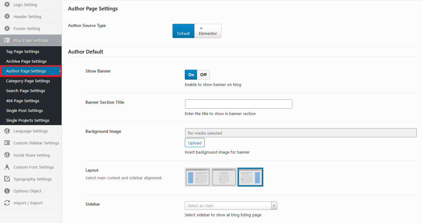 MERIT Options - Author